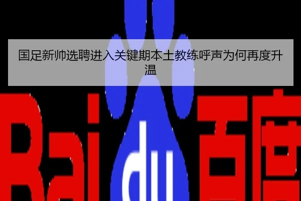 国足新帅选聘进入关键期本土教练呼声为何再度升温
